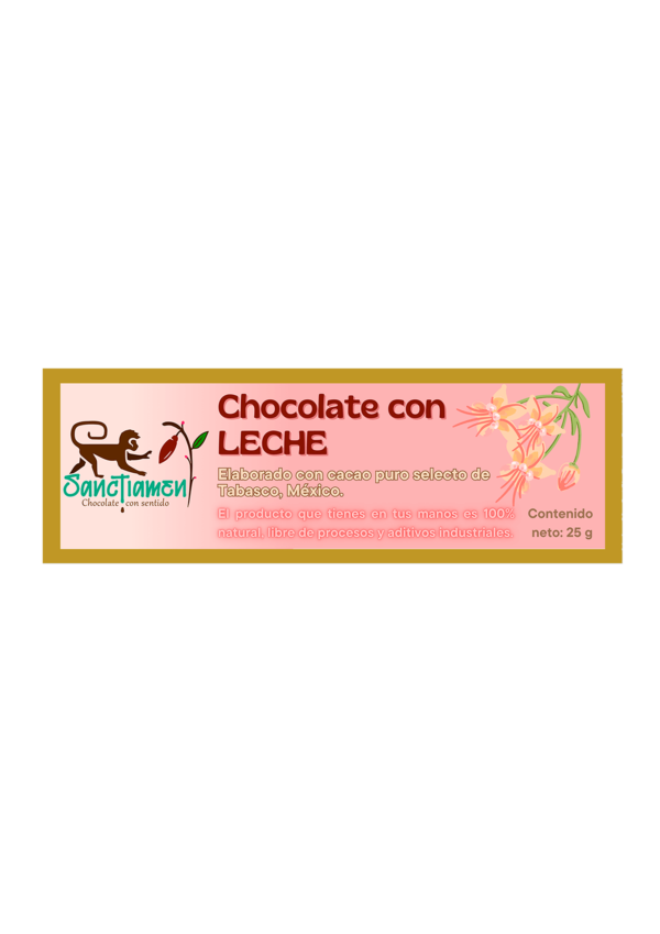 Chocolate con leche 25g.