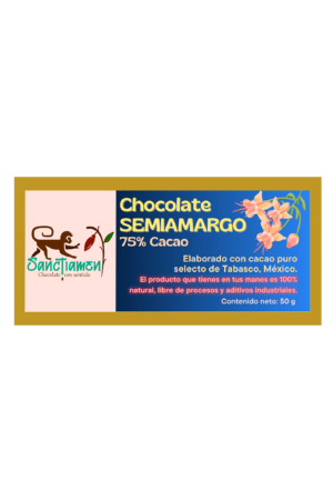 Chocolate semiamargo 50g.