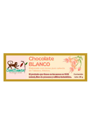 Chocolate blanco 25g.