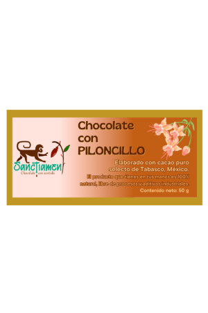 Chocolate con piloncillo 50g.