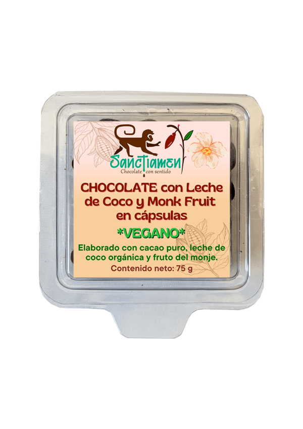Chocolate con leche vegano 75g.