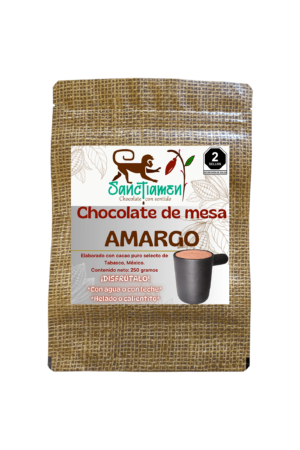 Chocolate de mesa AMARGO 250g.