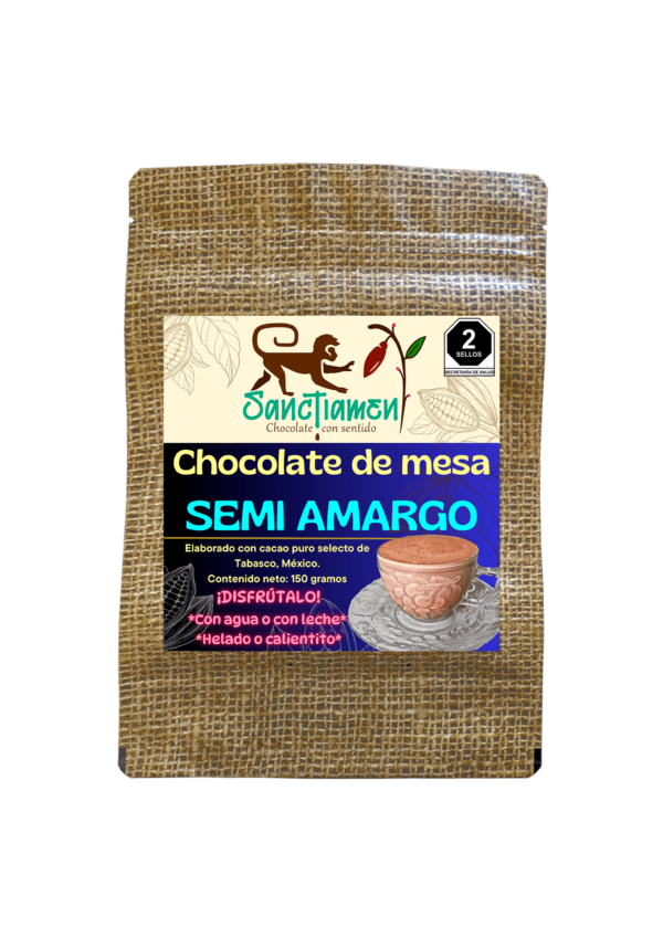 Chocolate de mesa SEMIAMARGO 150g.